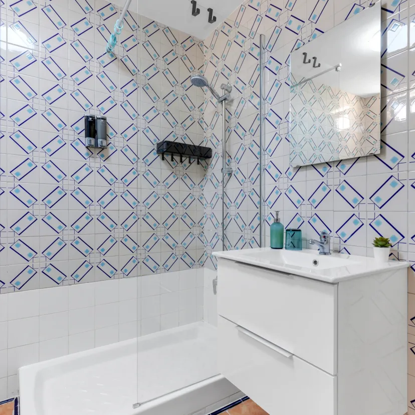 The bathroom of Apartamento Olivo