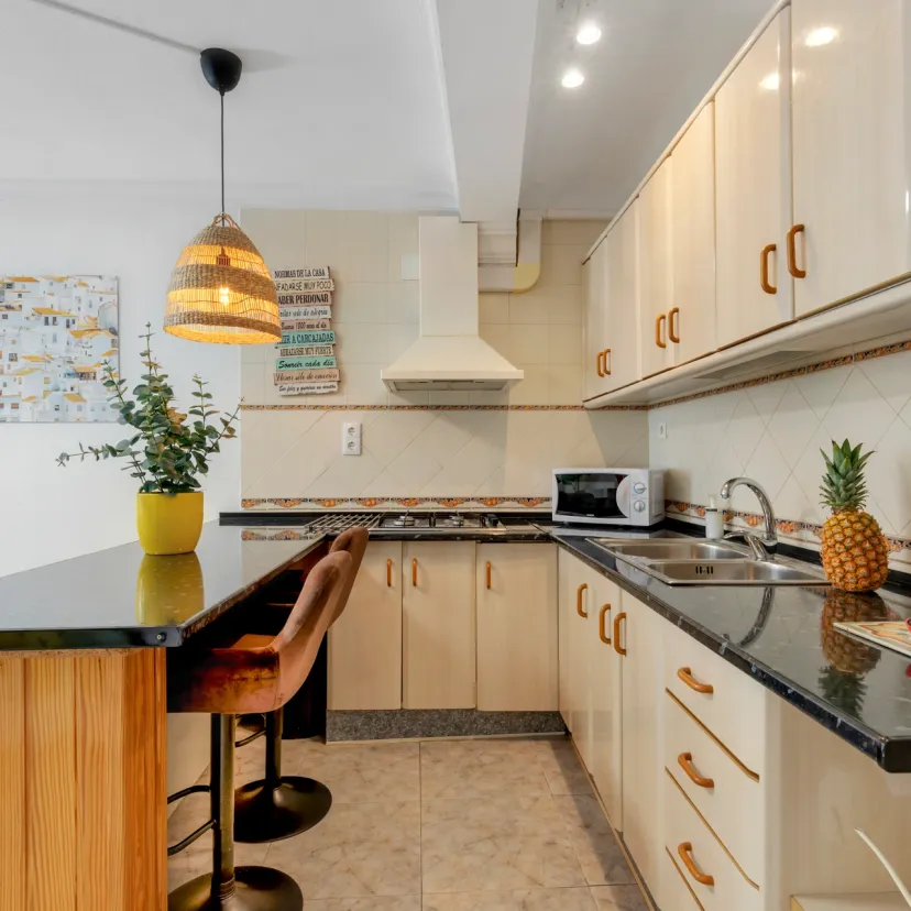 The kitchen of Apartamento Níspero