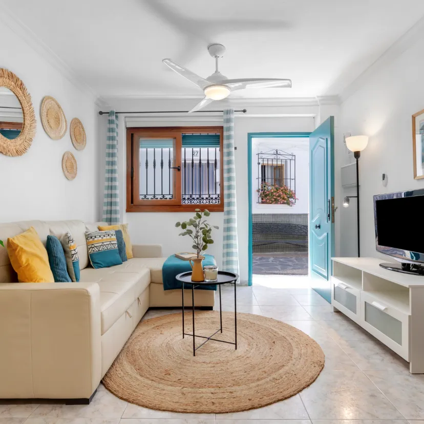 The lounge area of Apartamento Níspero